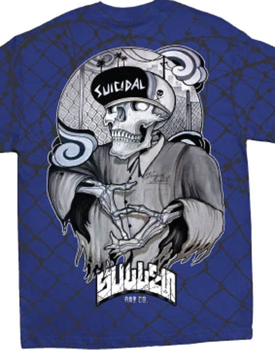 ST x SAC Tee — Bluing artwork